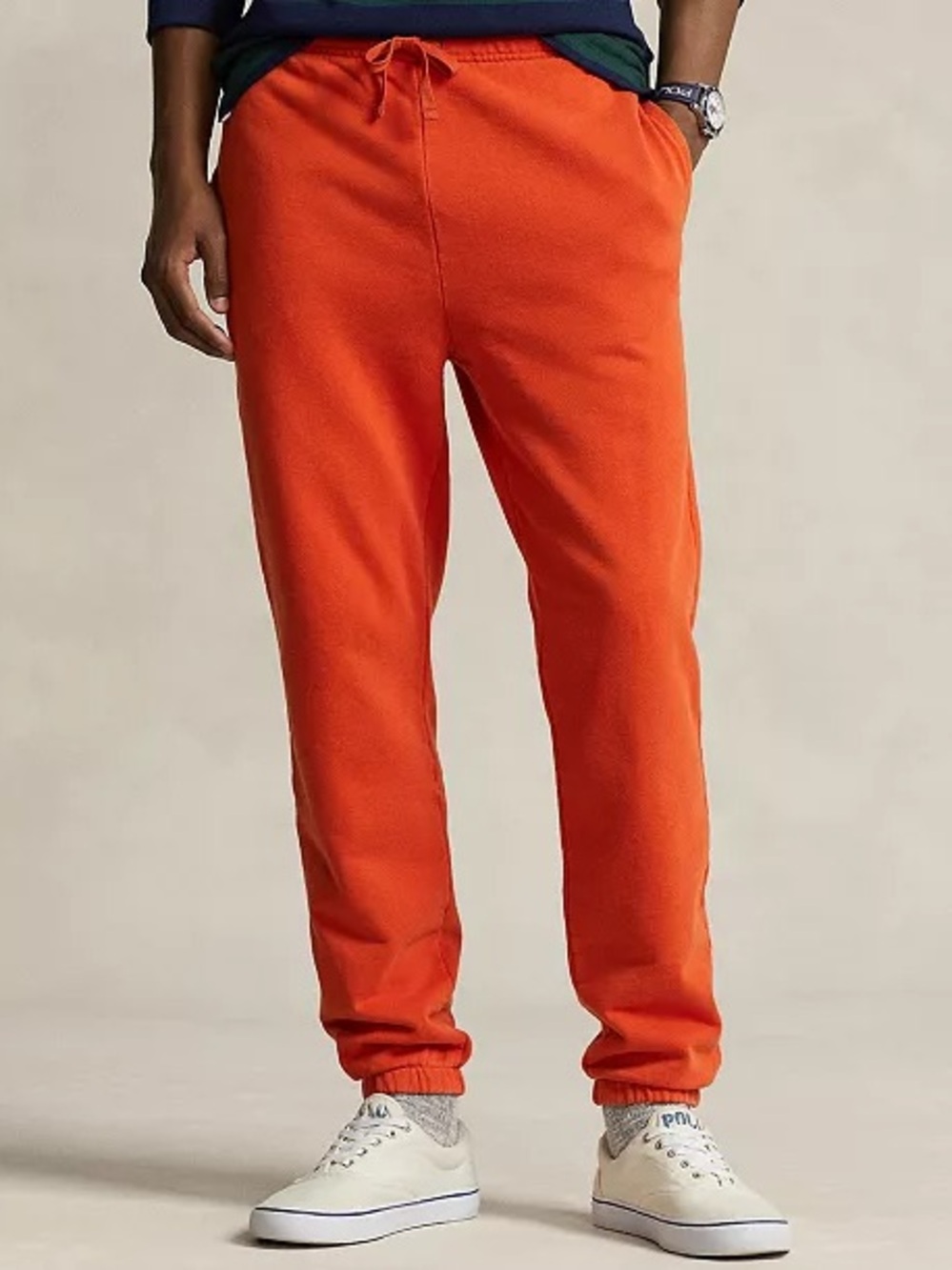 Ralph Lauren Orange Drawstring Jogger Trousers